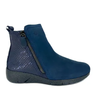 24 HRS 24731 Navy Ankle Bootie