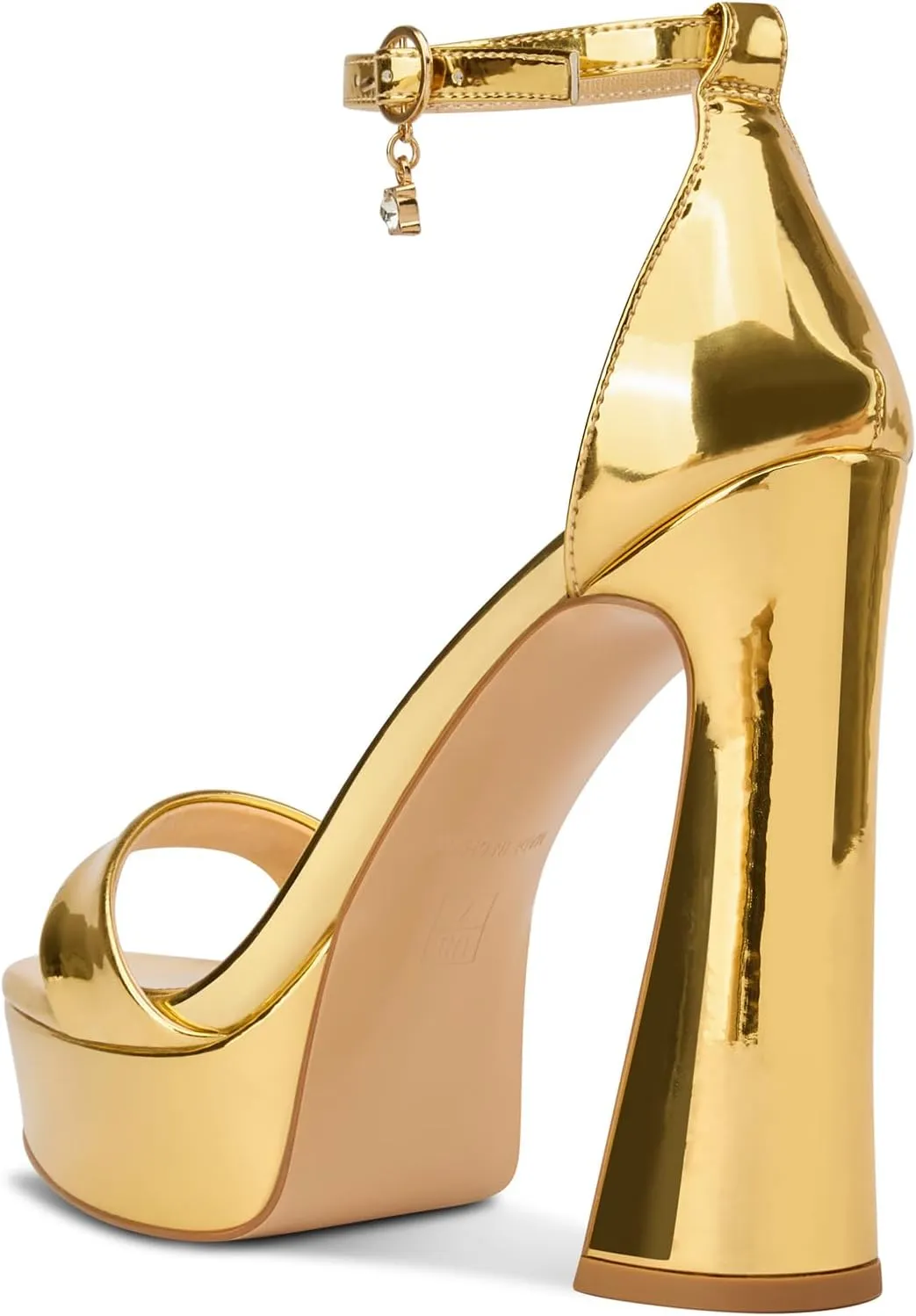Aachcol Womens Platform Chunky High Heels Open Toe Ankle Strap Block Heeled Sandals Prom Sexy Dress Shoes 5.1 Inches Heels