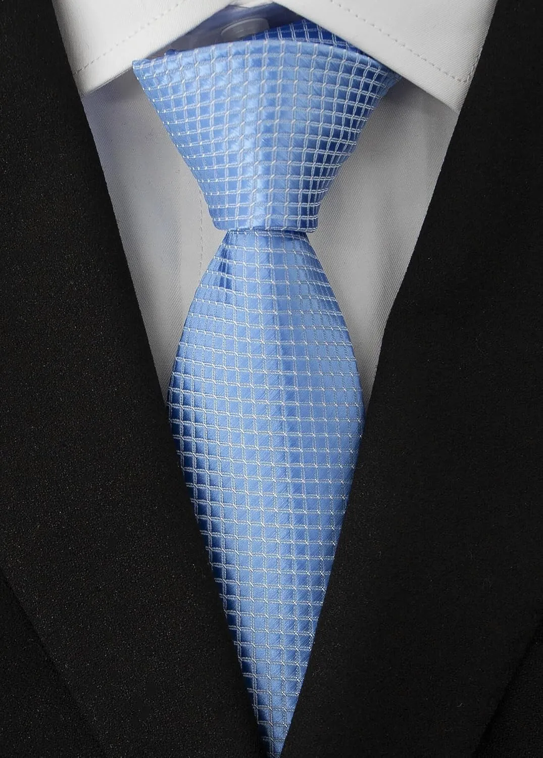 Adulove Men's Necktie Classic Silk Tie Woven Jacquard Neck Ties