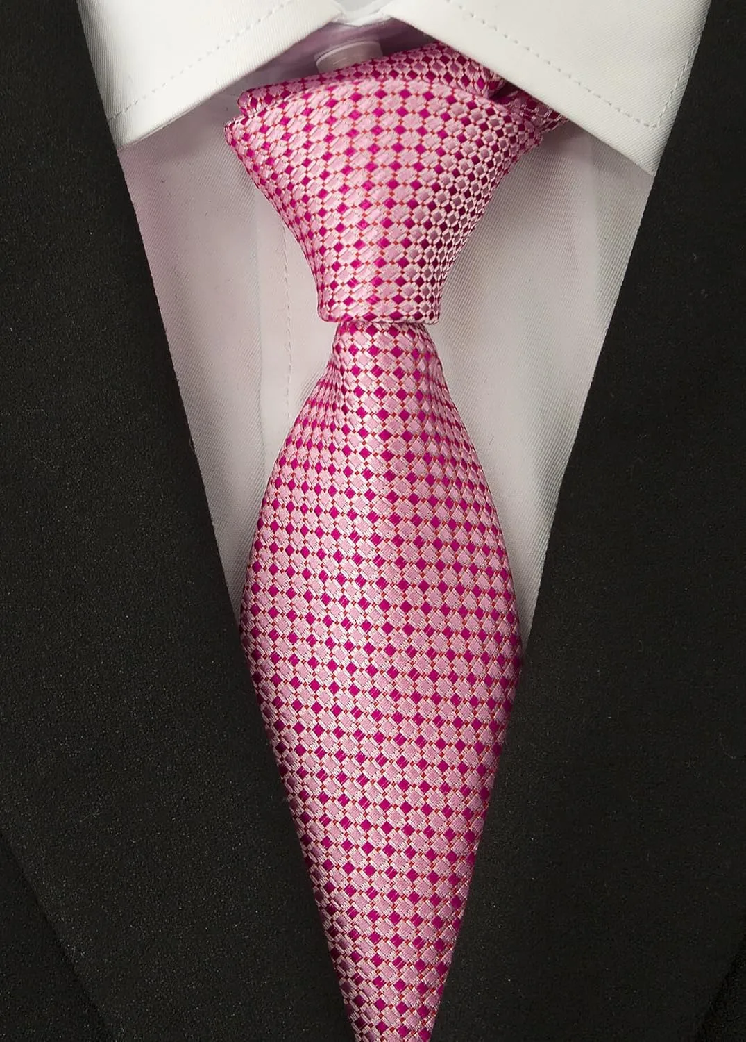 Adulove Men's Necktie Classic Silk Tie Woven Jacquard Neck Ties