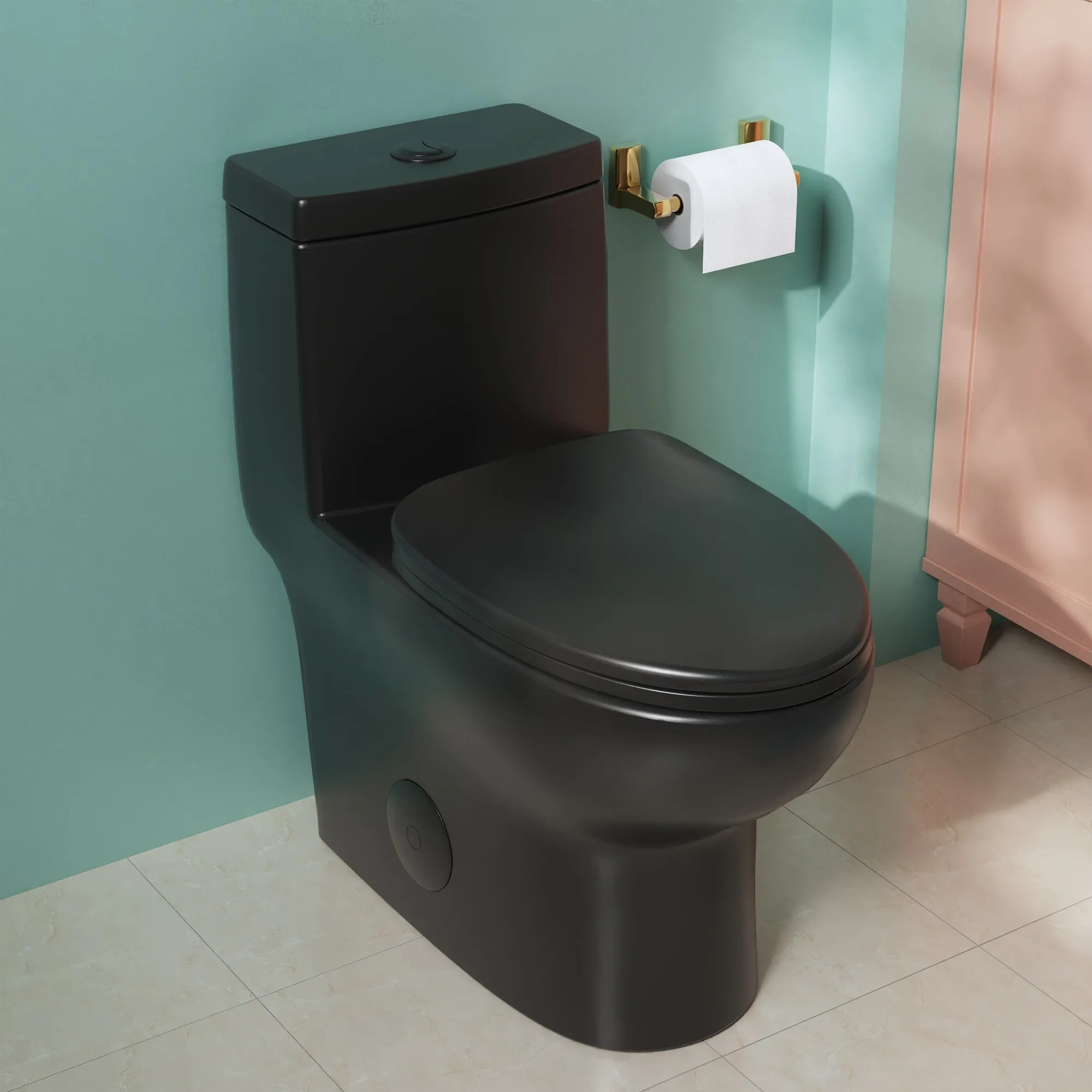 ALLY One-Piece Elongated Toilet, Dual Flush Standard-Size with Multiple Colors