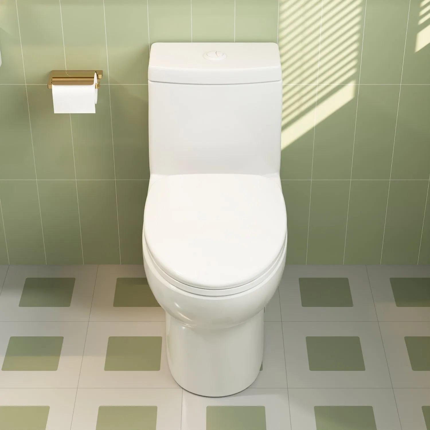 ALLY One-Piece Elongated Toilet, Dual Flush Standard-Size with Multiple Colors