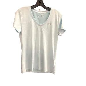 Athletic Top Short Sleeve By Under Armour In Blue, Size: S