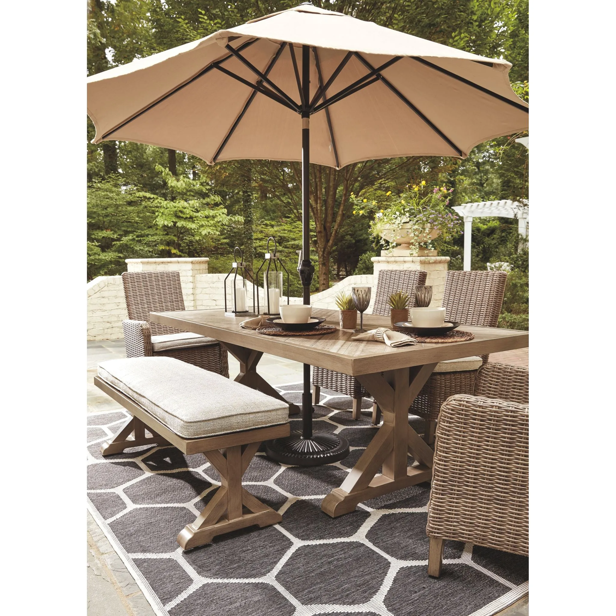 Beachcroft 5 Piece Outdoor Dining Set