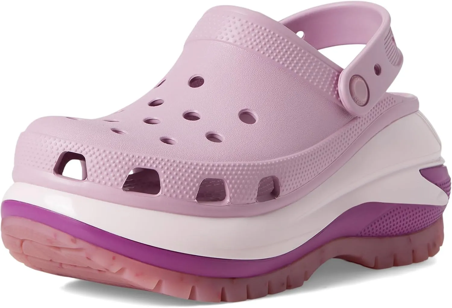 Crocs Mega Crush Clog - Unisex Clogs - Thermoplastic Upper - Adjustable Ankle-Sling - Flexible - Rubber Tread