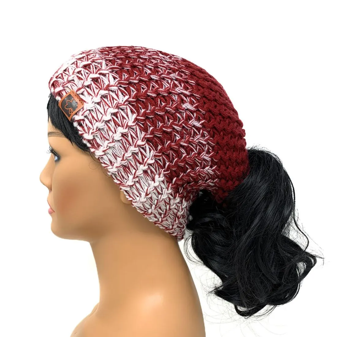 Empire Cove Knit Ponytail Beanie Womens Winter Warm