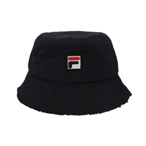 FILA Mens Bevans Retro Sherpa Lined Bucket Hat With F-Box Logo - FHXF23006