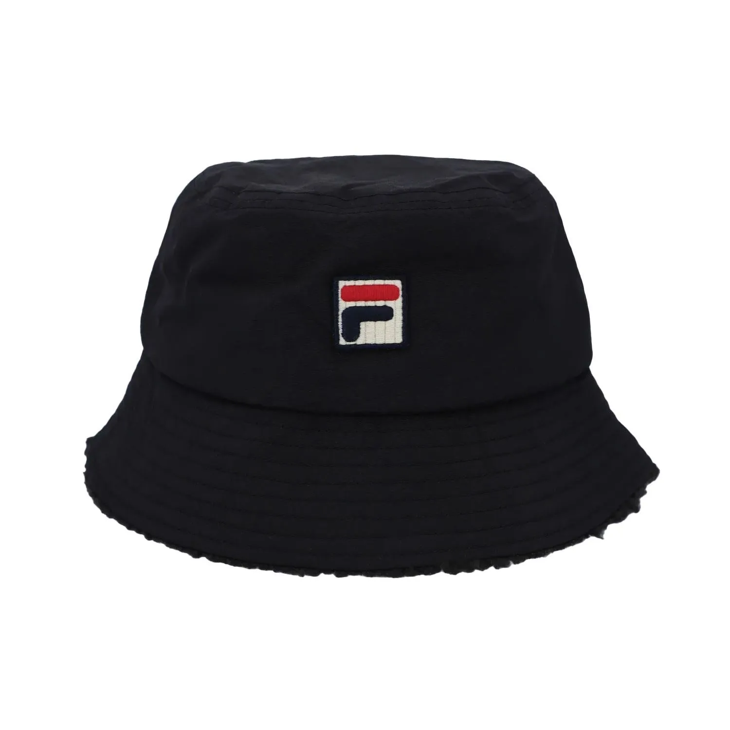 FILA Mens Bevans Retro Sherpa Lined Bucket Hat With F-Box Logo - FHXF23006