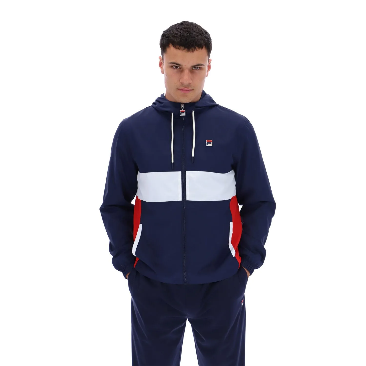 FILA Mens Bianco Retro Anorak - FW23MH043