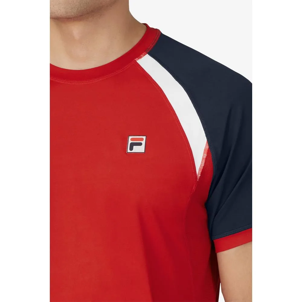 Fila Men's Heritage Essentials Shirt - Fila Red/Navy