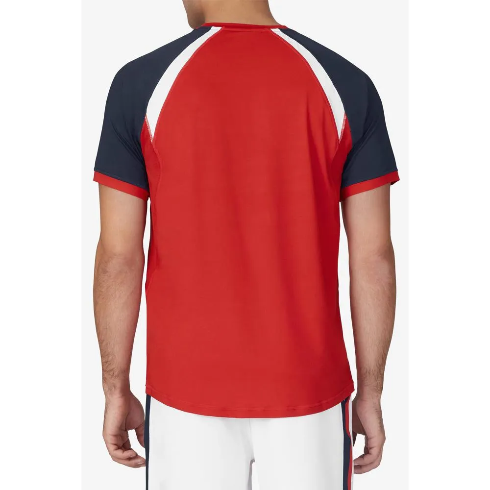 Fila Men's Heritage Essentials Shirt - Fila Red/Navy