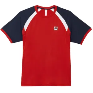 Fila Men's Heritage Essentials Shirt - Fila Red/Navy