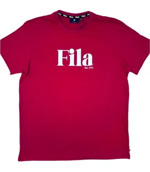 FILA MEN'S JAMIE RED TEE