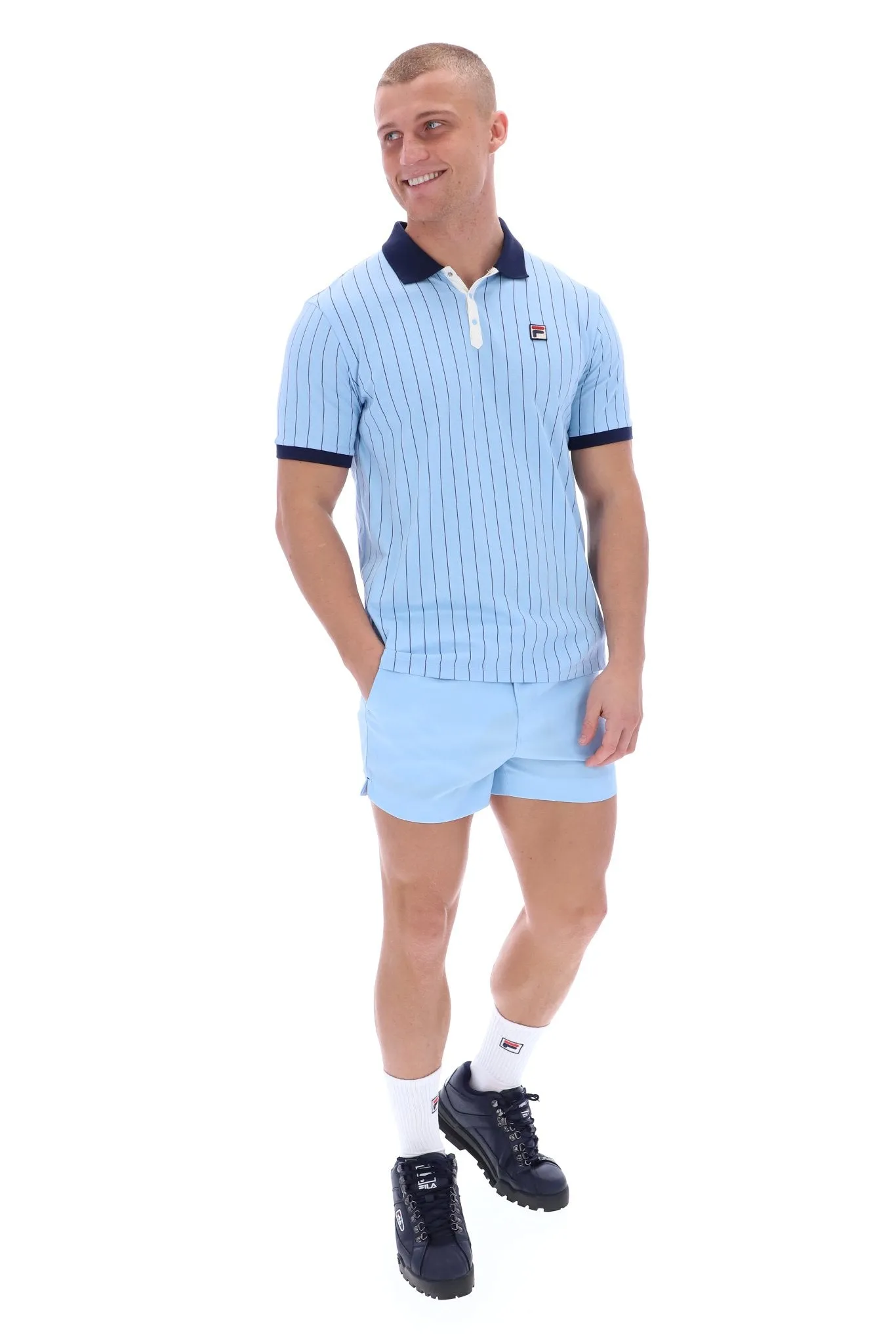Fila Striped Blue Polo Shirt