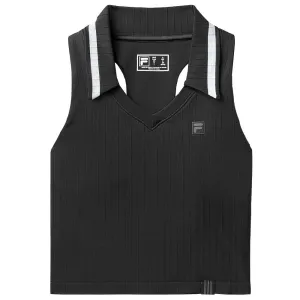 Fila Women's Casa Challenger Seamless Polo Tank - Black