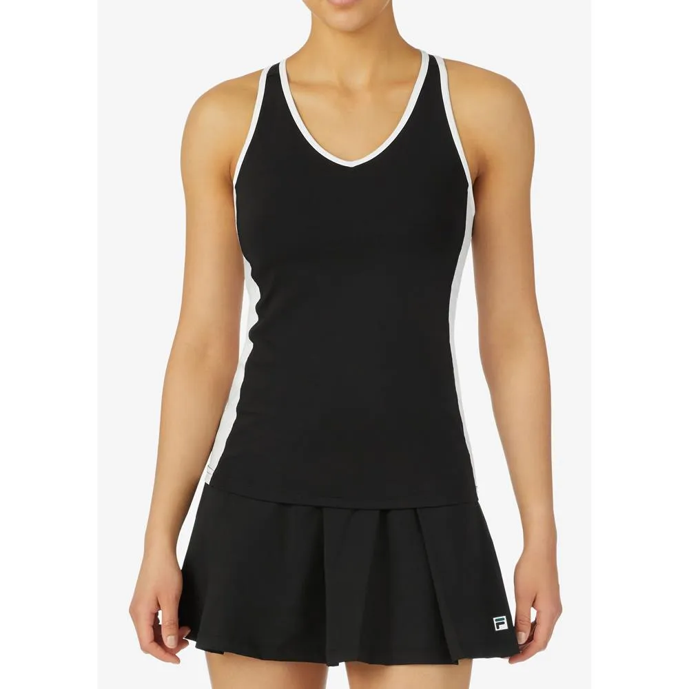Fila Women's LA Finale Racerback Tank - Black/White