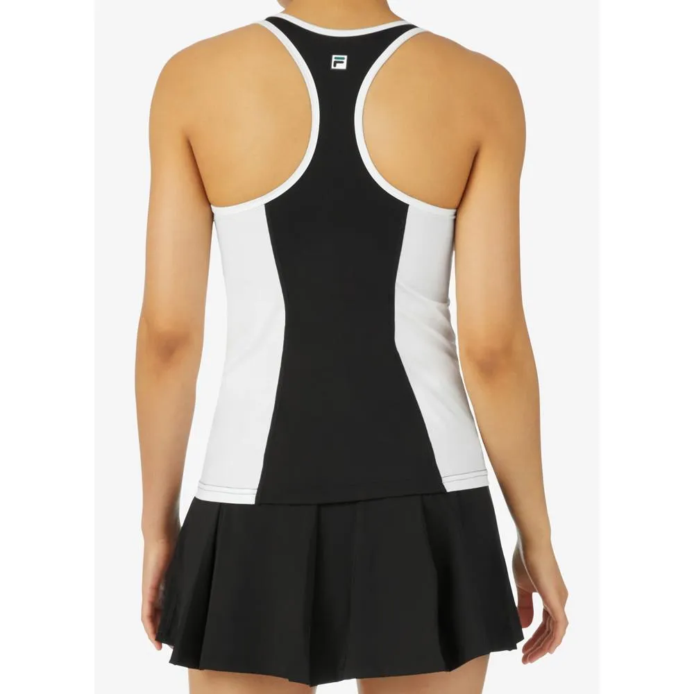 Fila Women's LA Finale Racerback Tank - Black/White