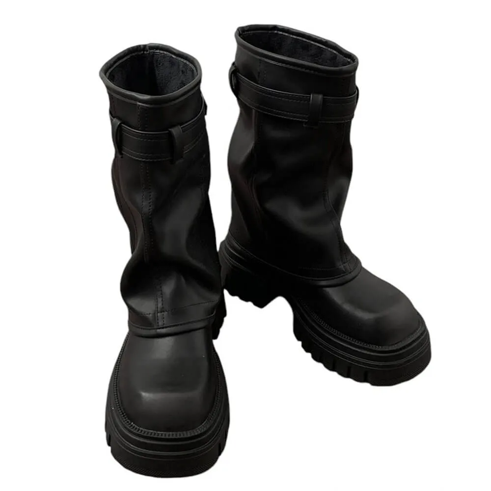 Forbidden Girlfriend Chunky Boots