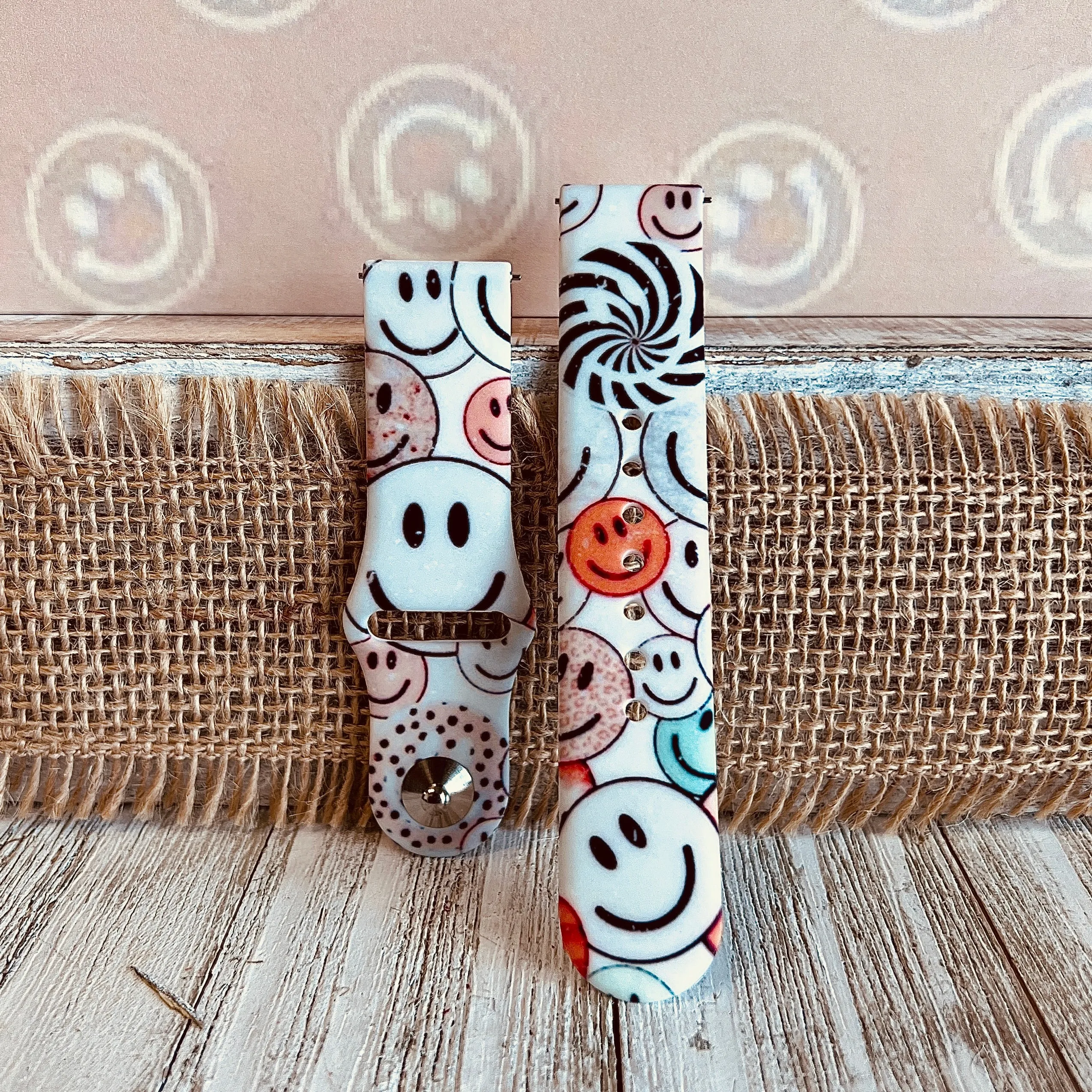 Happiness Print Silicone Band For Samsung Watch