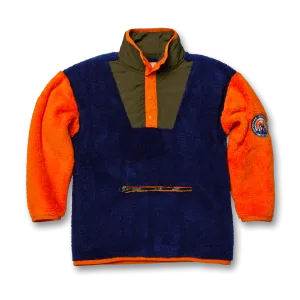 High Neck Contrast Teddy Jumper
