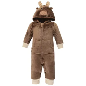 Hudson Baby Plush Jumpsuits, Moose