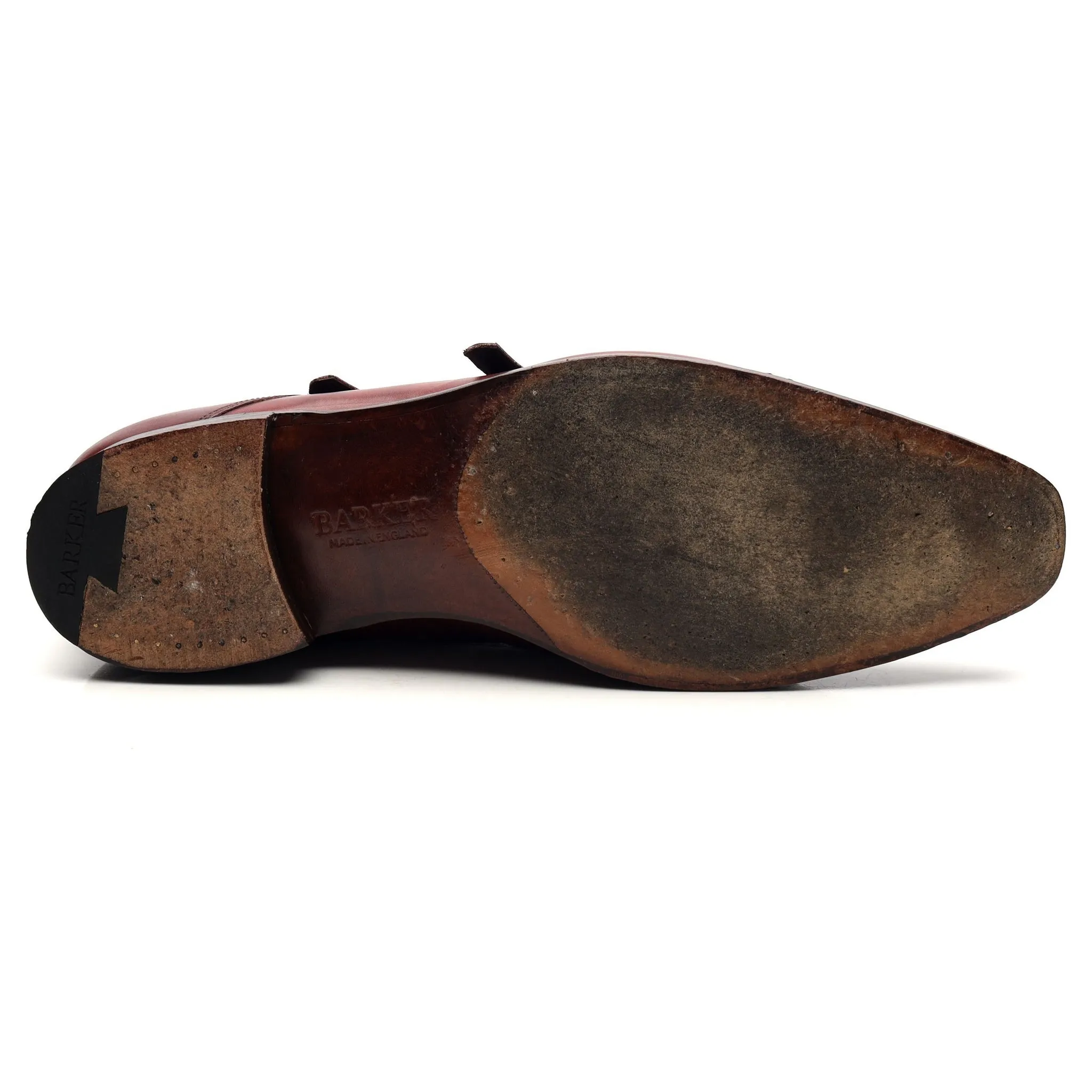 'Lancaster' Burgundy Leather Doble Monk Strap UK 12 FX