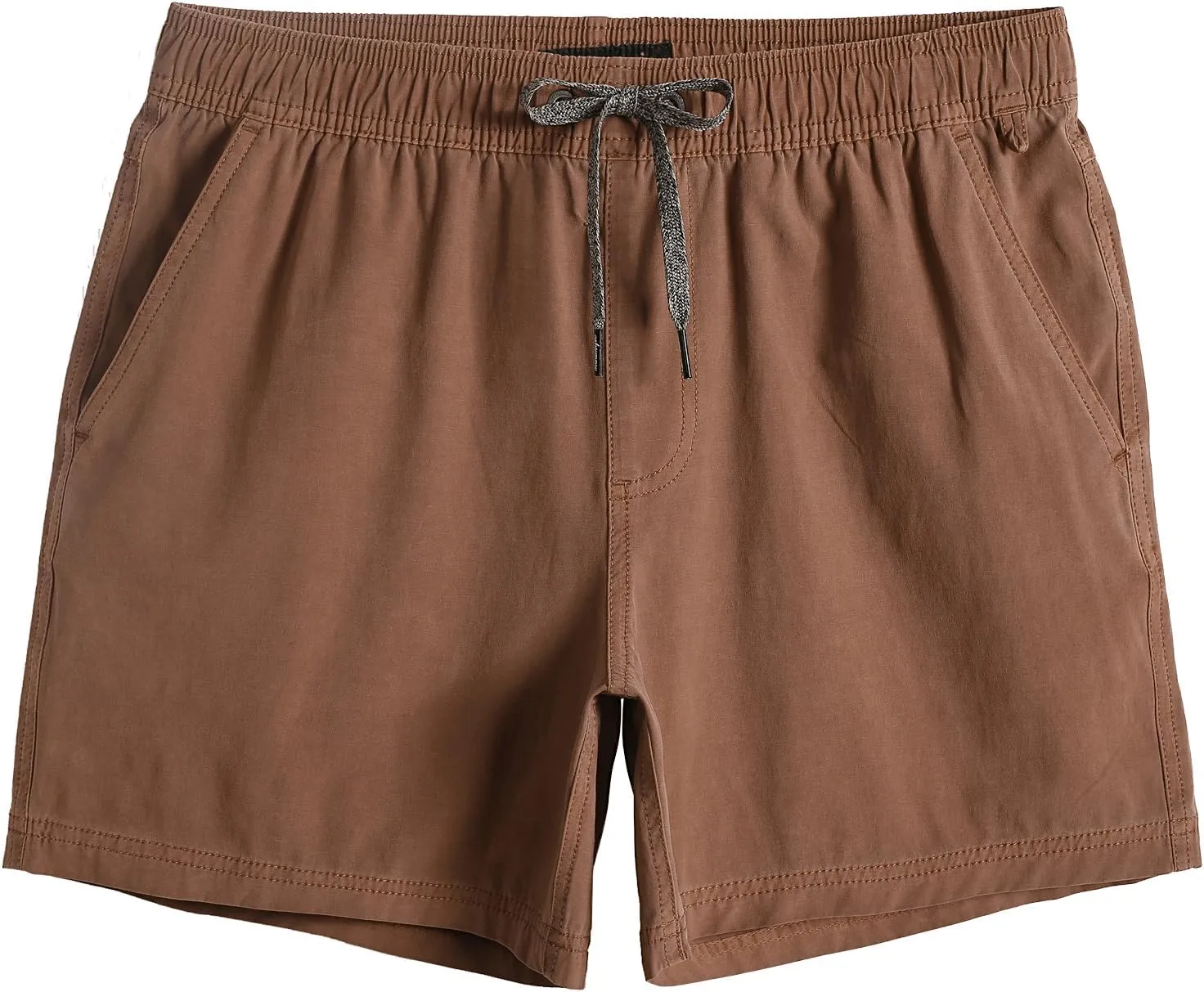 maamgic Men's 5 inch Inseam Shorts Pull-On Relaxed Fit Comfort Stretch Short Shorts with Pocket