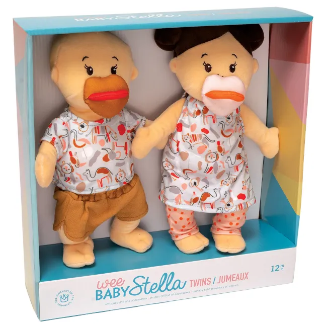 manhattan toy wee baby stella twins peach