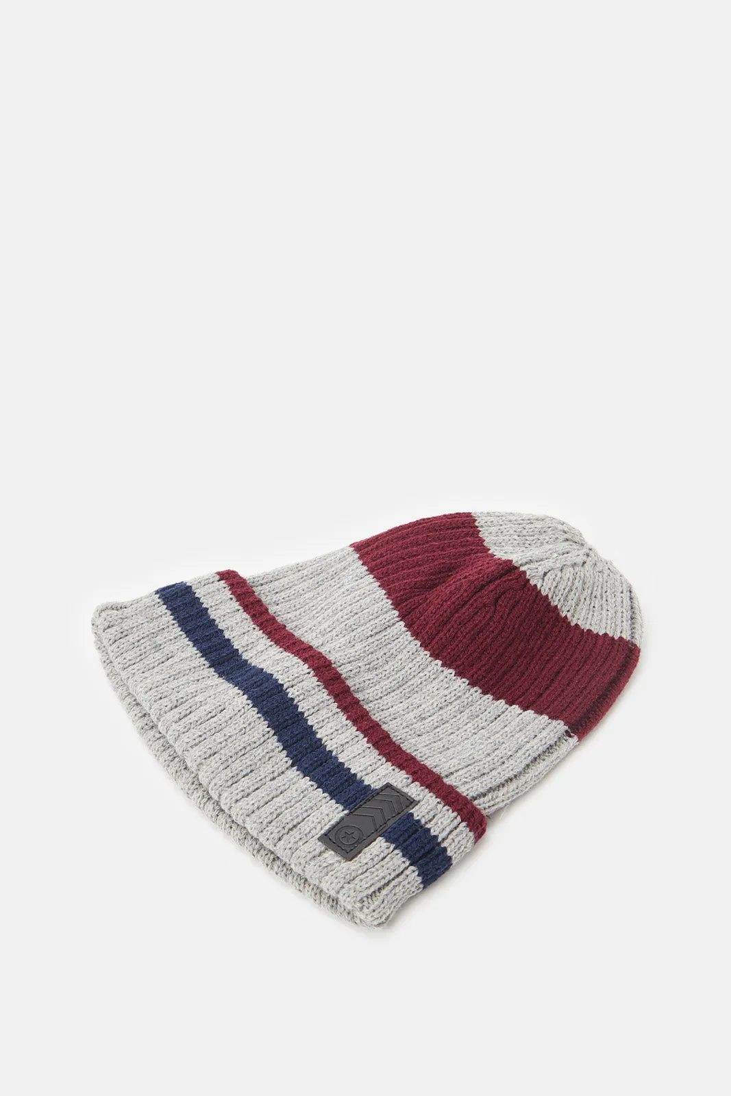 Men Grey Knitted Cap