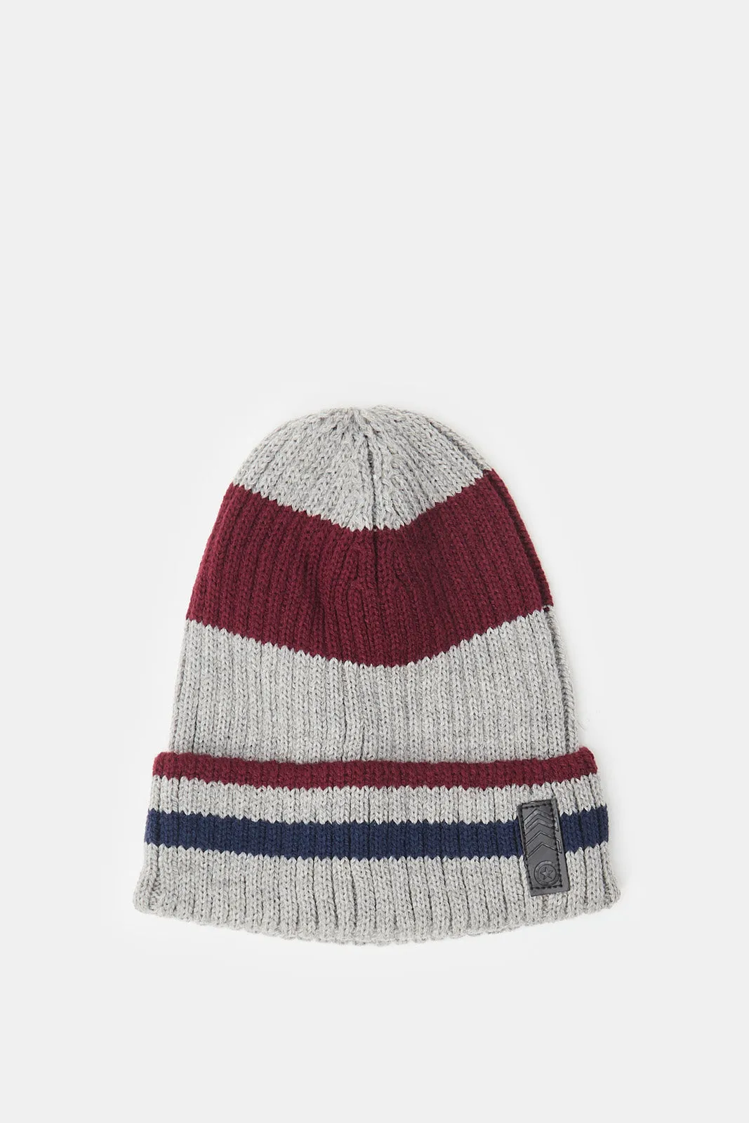 Men Grey Knitted Cap