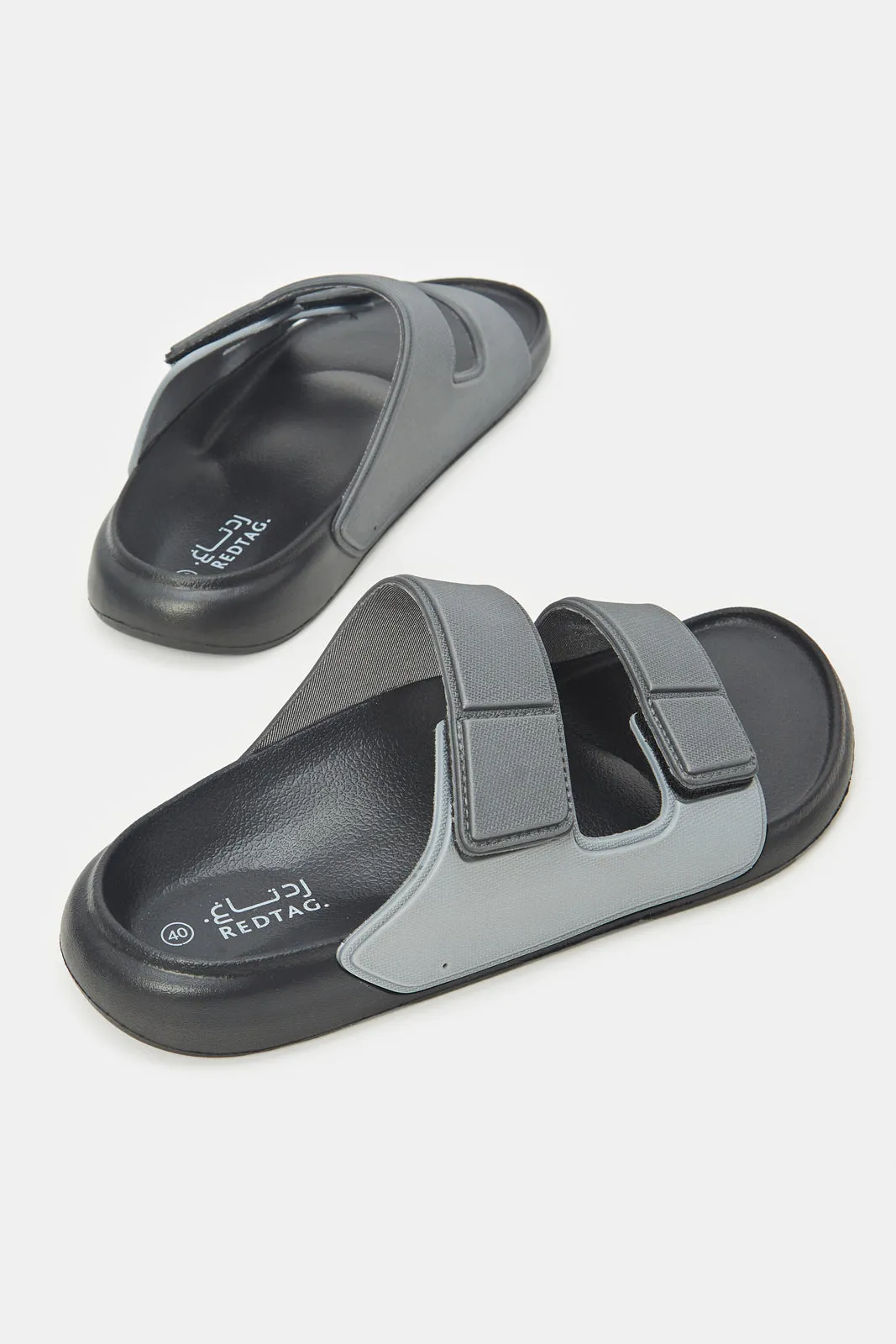 Men Grey Molded Slide