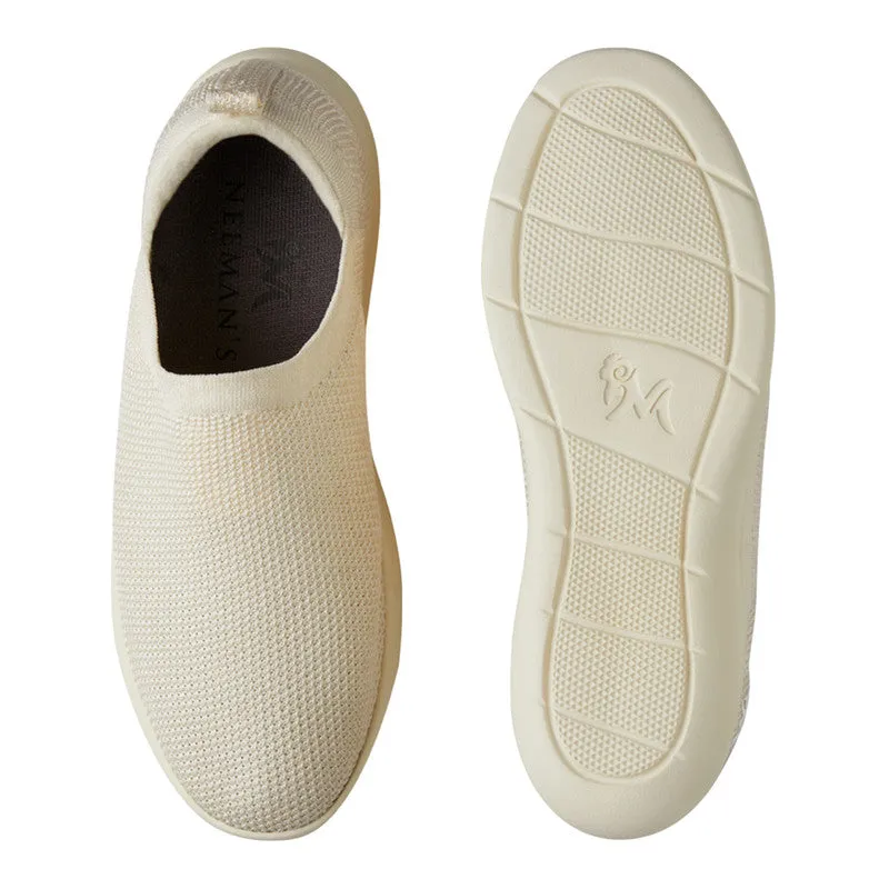 Neeman's ReLive Knit Slip On Sneakers | Ivory | Light-Weight & Comfortable