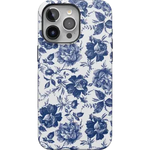 Rose to Fame | Blue & White Rose Floral Case