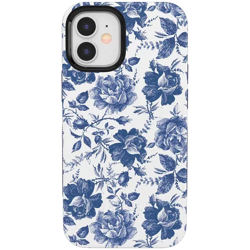 Rose to Fame | Blue & White Rose Floral Case