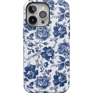 Rose to Fame | Blue & White Rose Floral Case