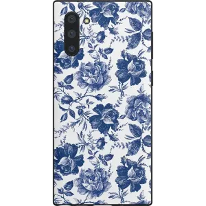 Rose to Fame | Blue & White Rose Floral Samsung Case