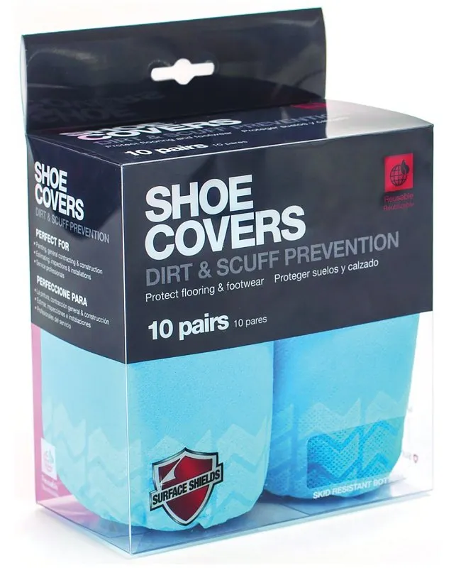Surface Shields SC3001PB Protection Shoe Cover, Universal, Cloth, Blue, Elastic Closure :PK 10: QUANTITY: 1