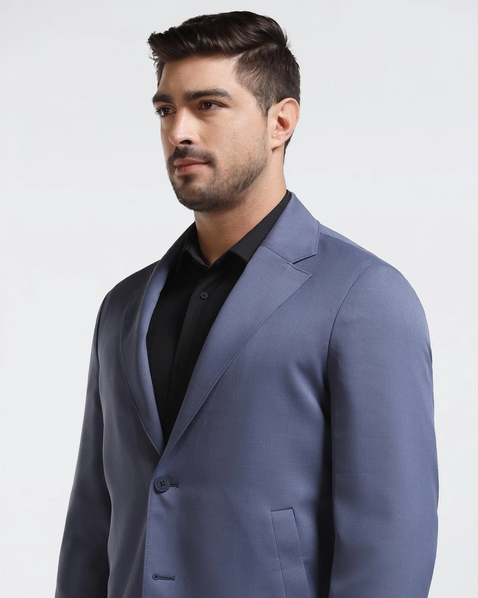 TechPro Blue Solid Blazer - Jove