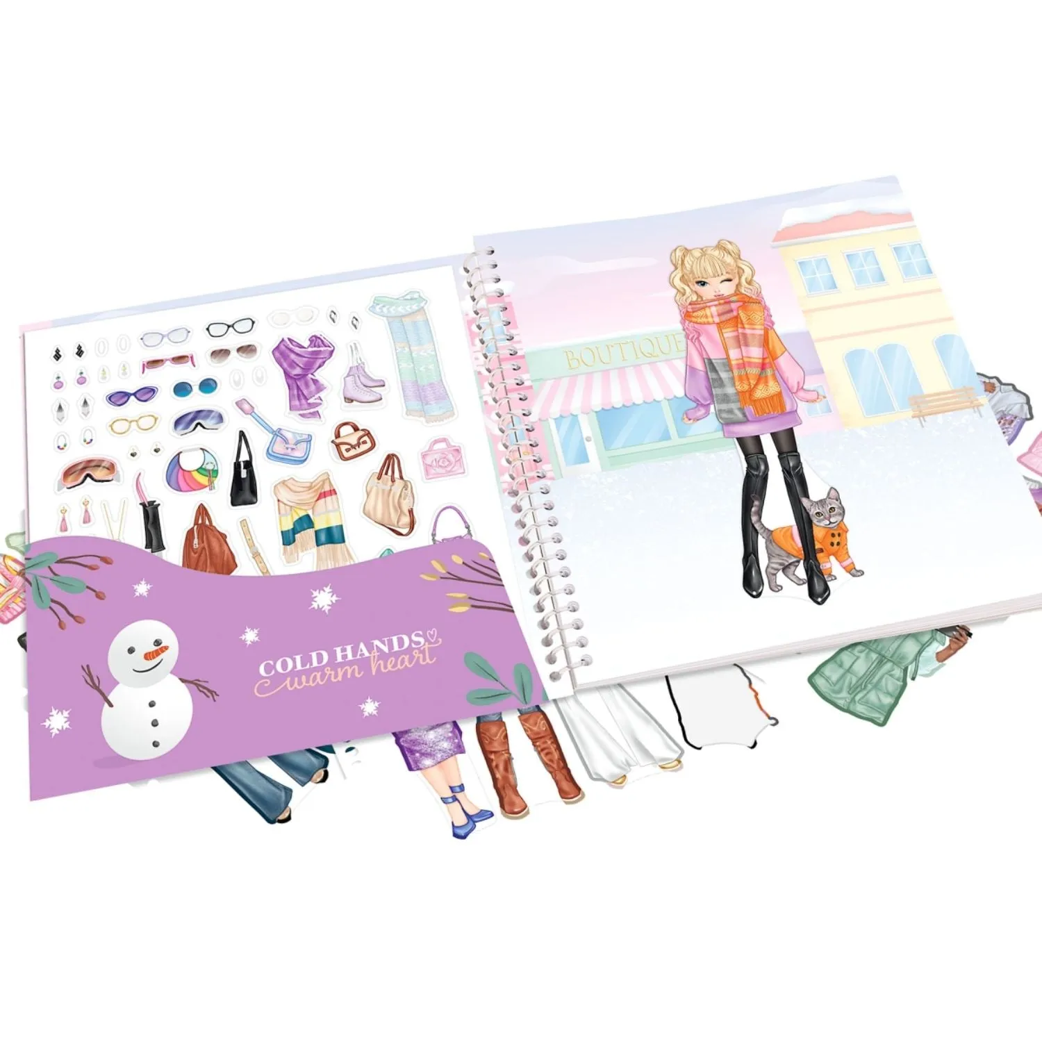 TOPModel Dress Me Up Stickerbook WINTER WONDER