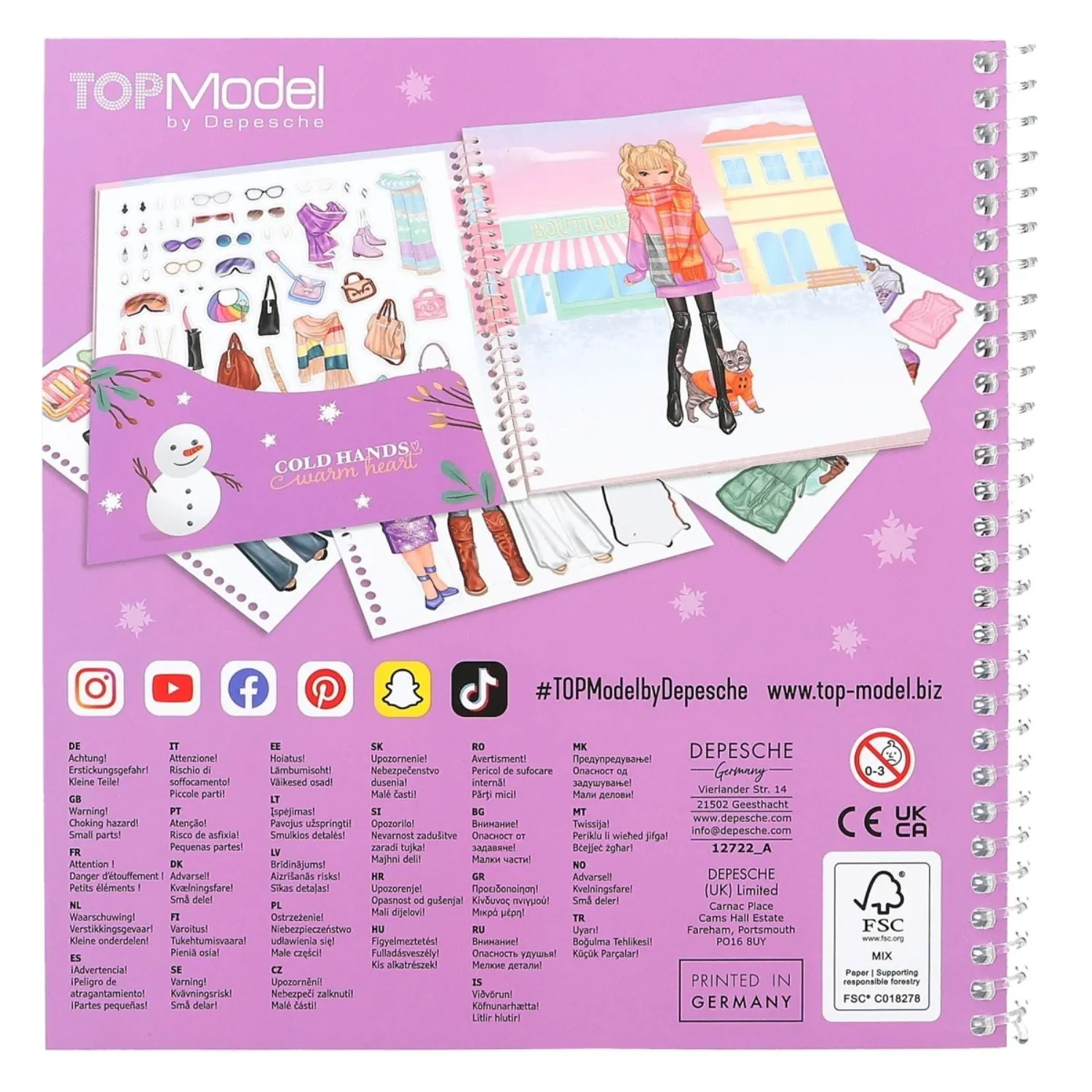 TOPModel Dress Me Up Stickerbook WINTER WONDER