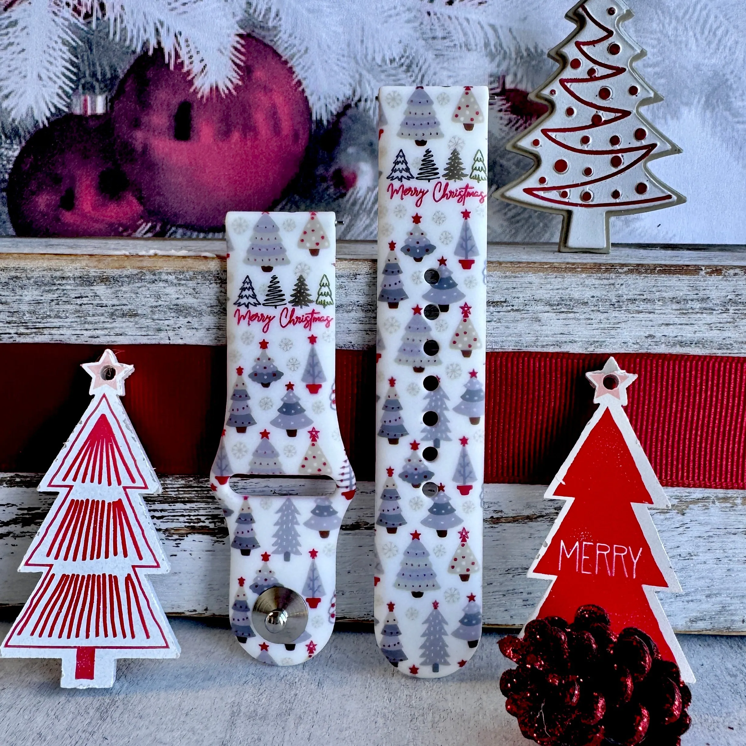 Tree-Mendous Christmas  Print Silicone Band For Samsung Watch