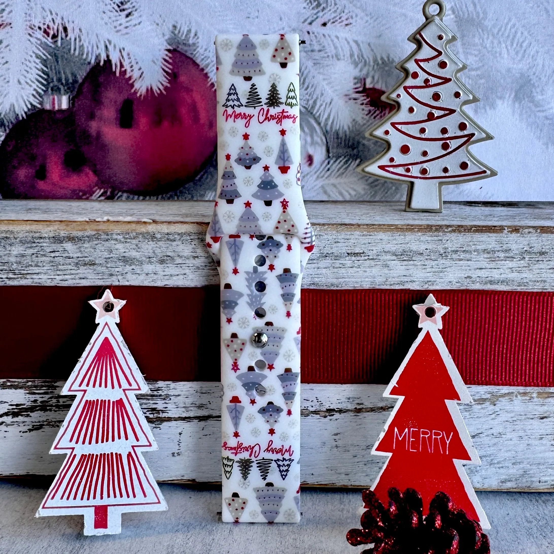 Tree-Mendous Christmas  Print Silicone Band For Samsung Watch