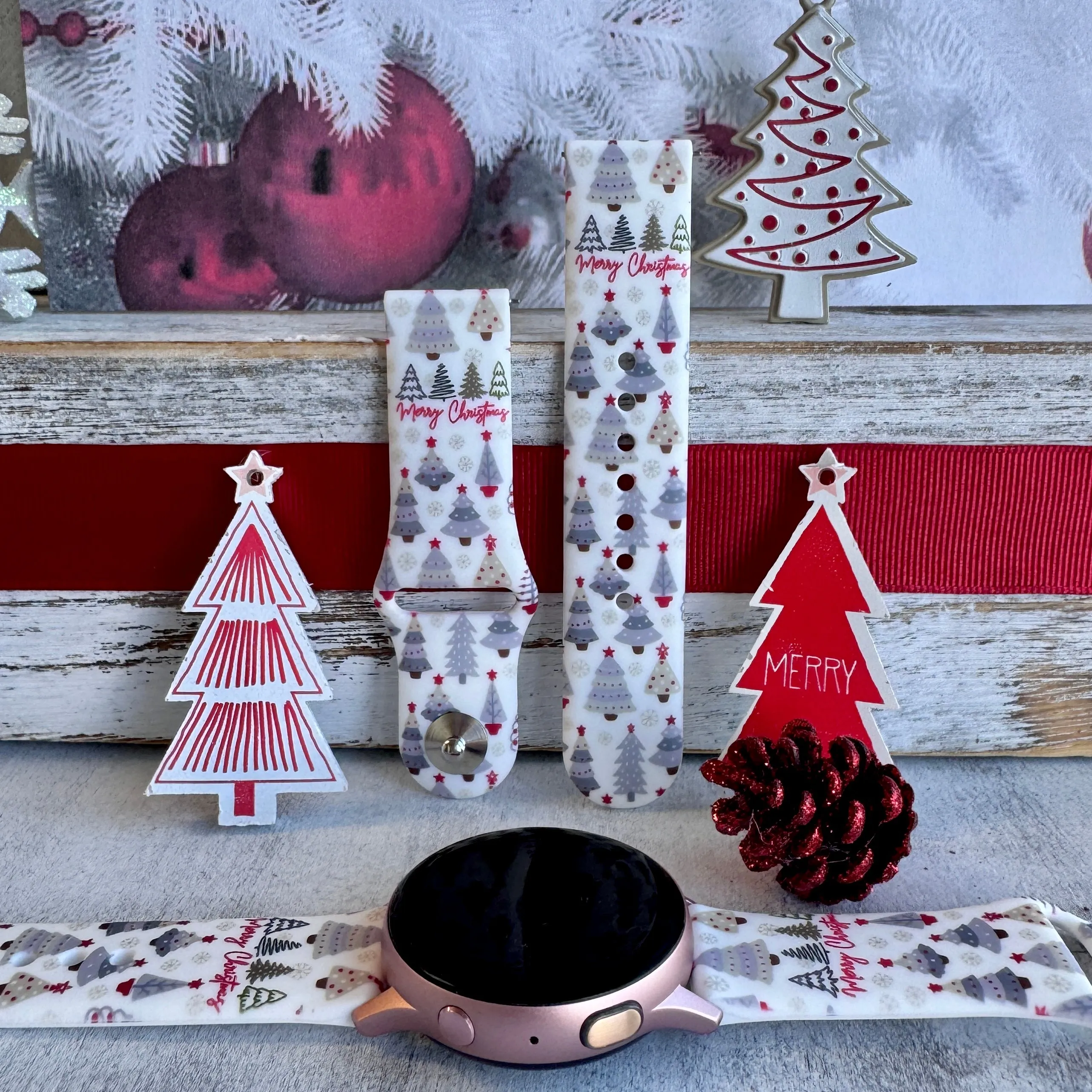 Tree-Mendous Christmas  Print Silicone Band For Samsung Watch