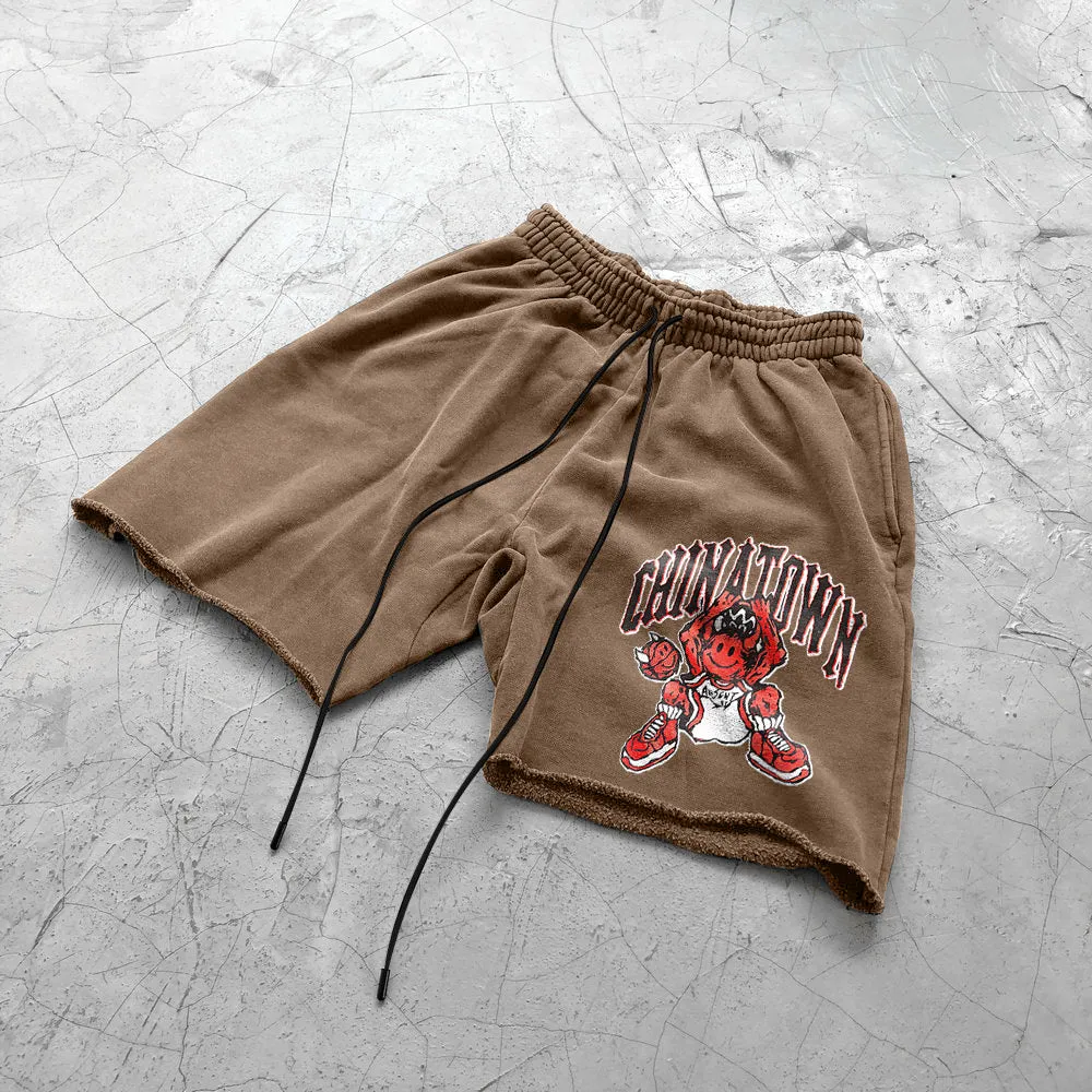 Trendy retro street casual hip-hop shorts