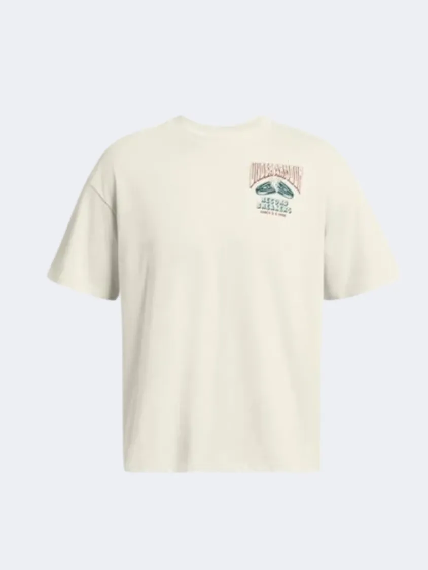 Under Armour Heavyweight Record Breakers Men Lifestyle T-Shirt Silt/Hydro Teal