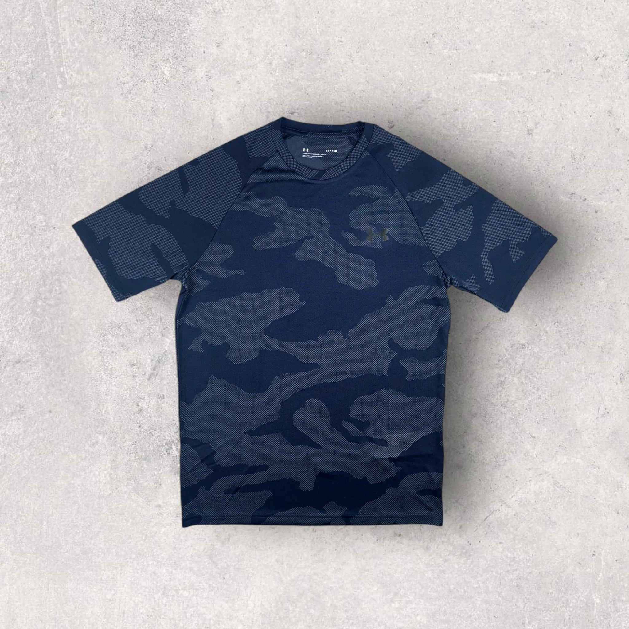 UNDER ARMOUR JACQUARD T-SHIRT 
- NAVY