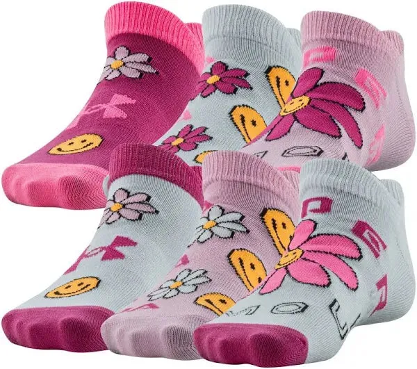 Under Armour Socks - Youth Essential Lightweight No Show 6 Pack
