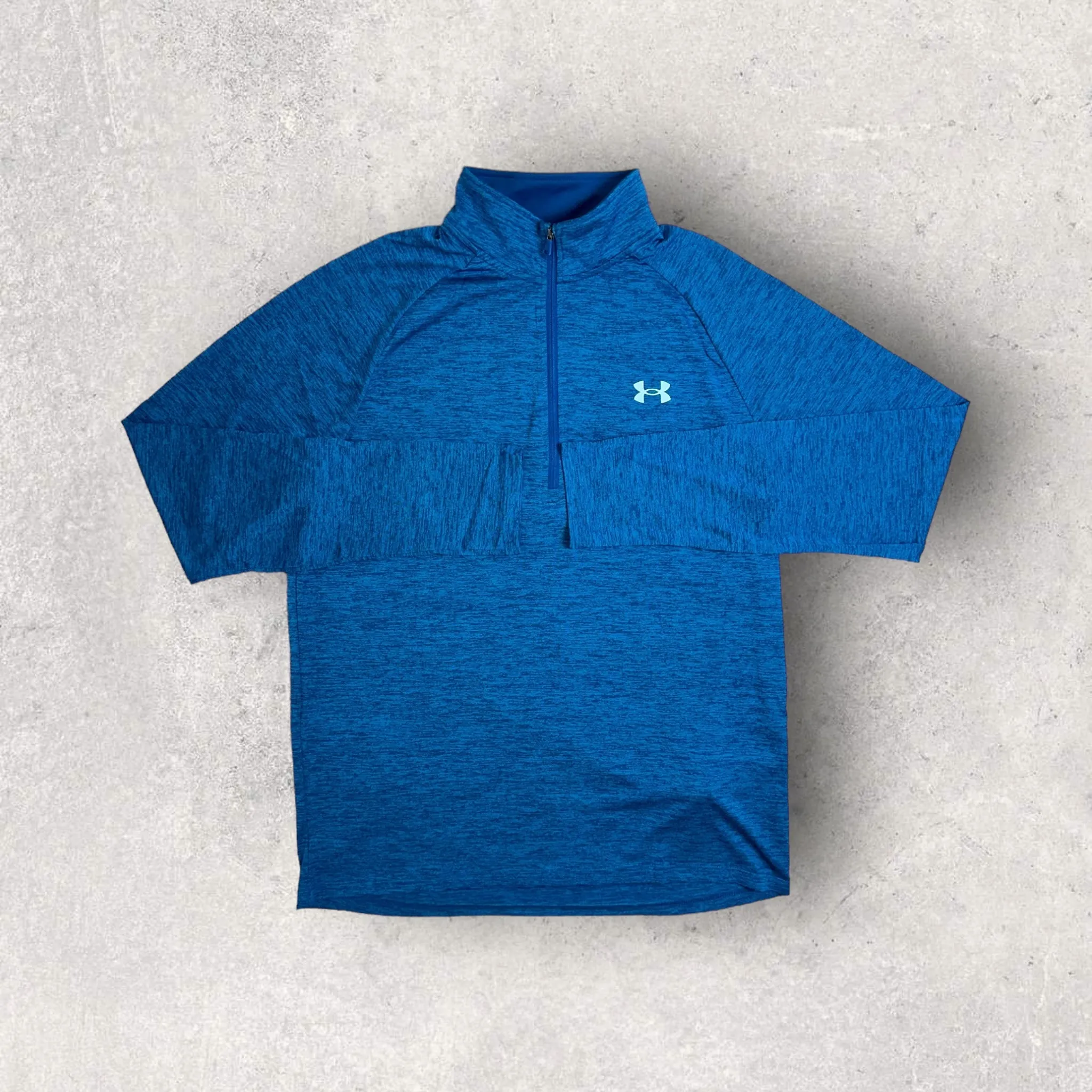 UNDER ARMOUR TECH 1/4 ZIP - BLUE