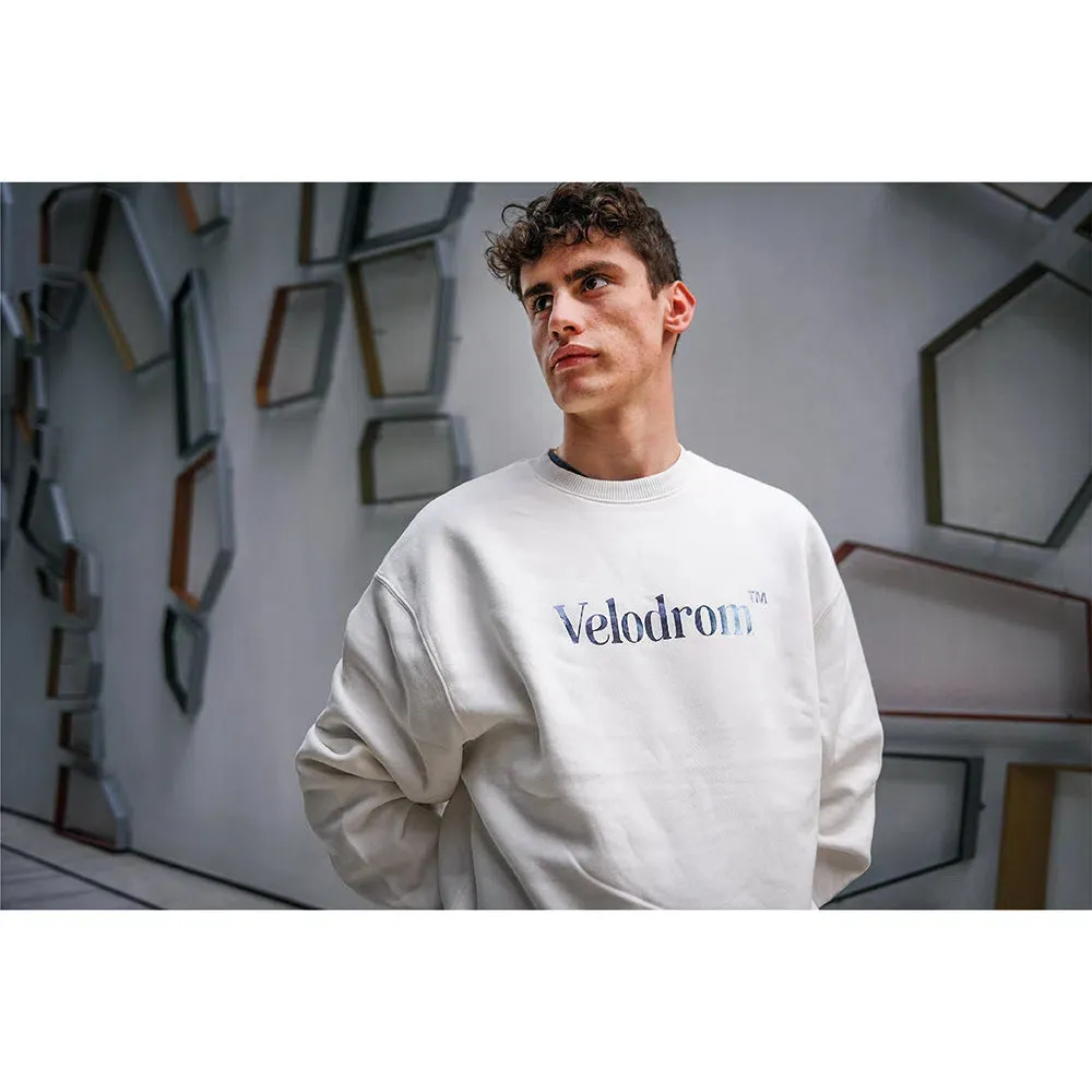 VELODROM Oversize Sweatshirt - Dusty White/Metallic Blue