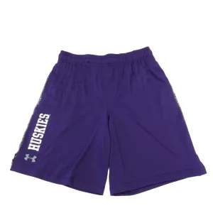 Washington Huskies Under Armour Heatgear Purple Drawstring Athletic Shorts (L)